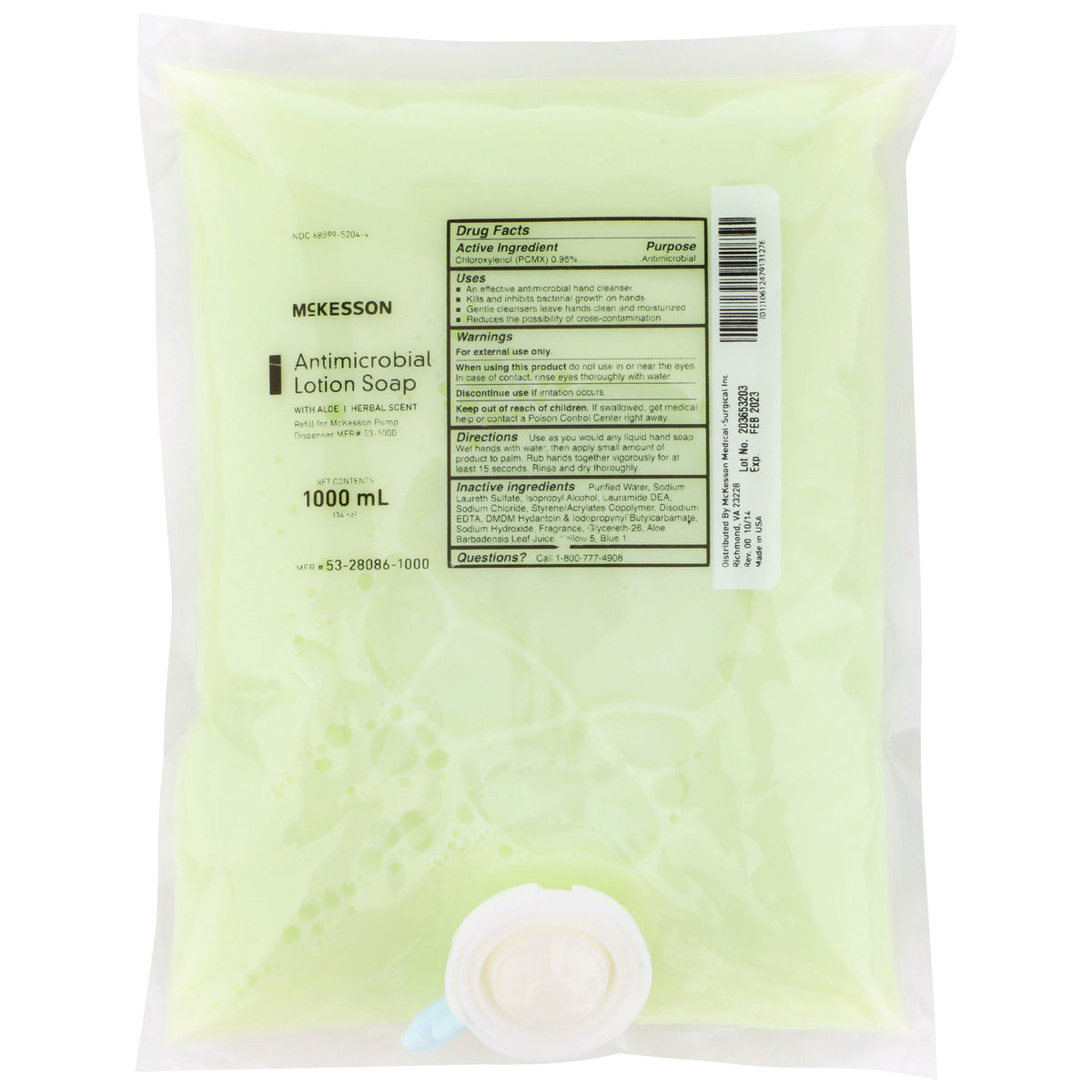 McKesson Antimicrobial Lotion Soap 1,000 mL 1 Each 