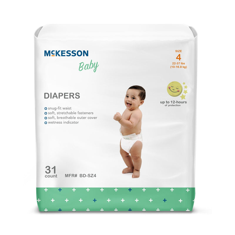 McKesson Baby Diaper - Heavy Absorbency Newborn Breathable Bag of 20