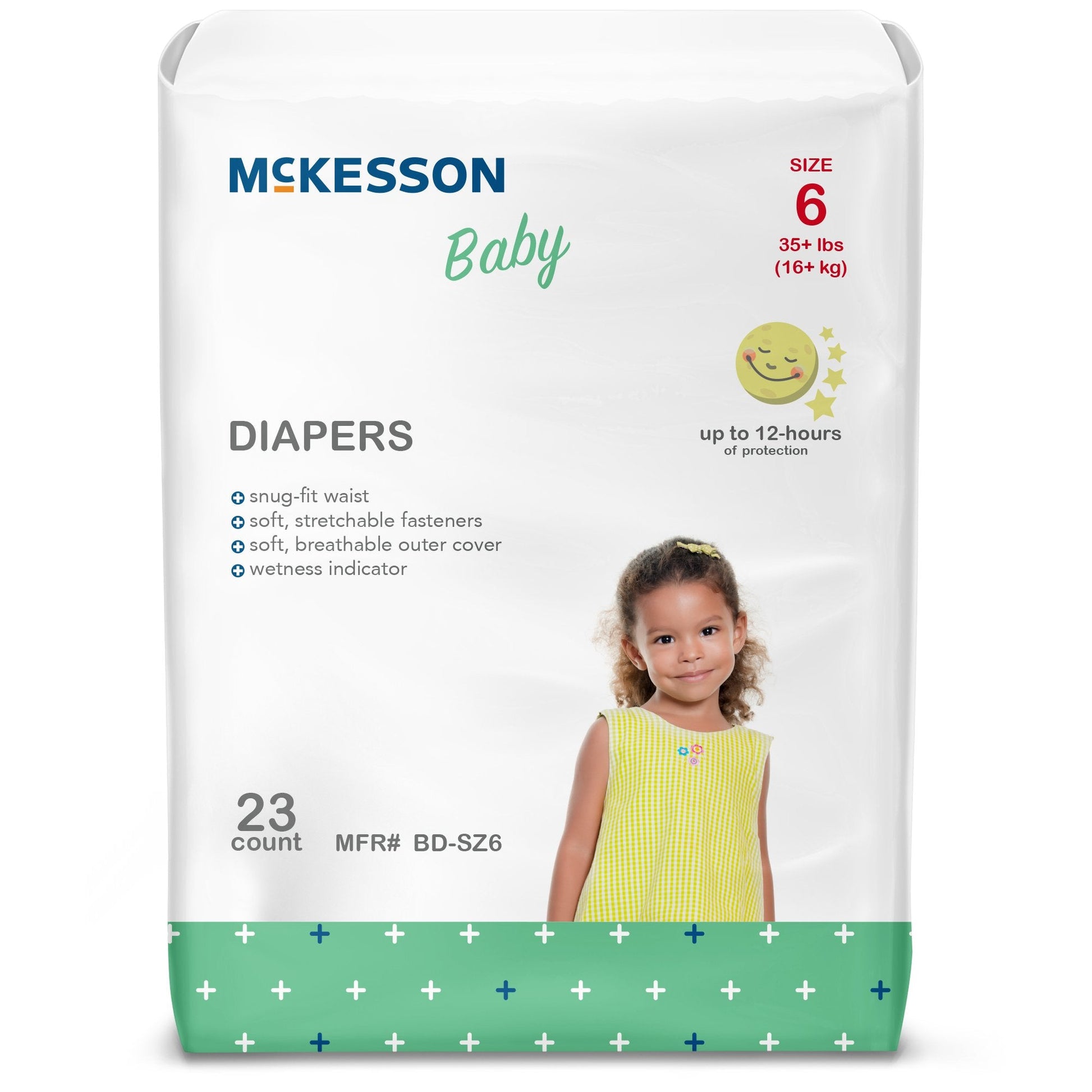 McKesson Baby Diaper - Heavy Absorbency Newborn Breathable Bag of 20