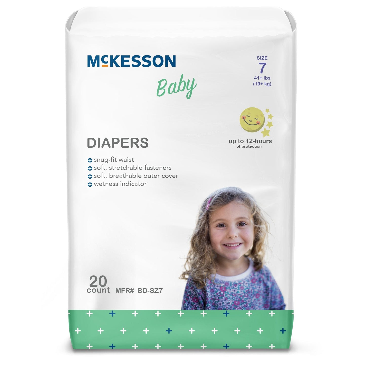 McKesson Baby Diaper - Heavy Absorbency Newborn Breathable Bag of 20