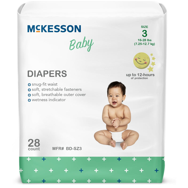 McKesson Baby Diaper - Heavy Absorbency Newborn Breathable Bag of 20
