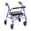 McKesson Bariatric Folding Steel Four-Wheel Rollator Red 400 lbs. 