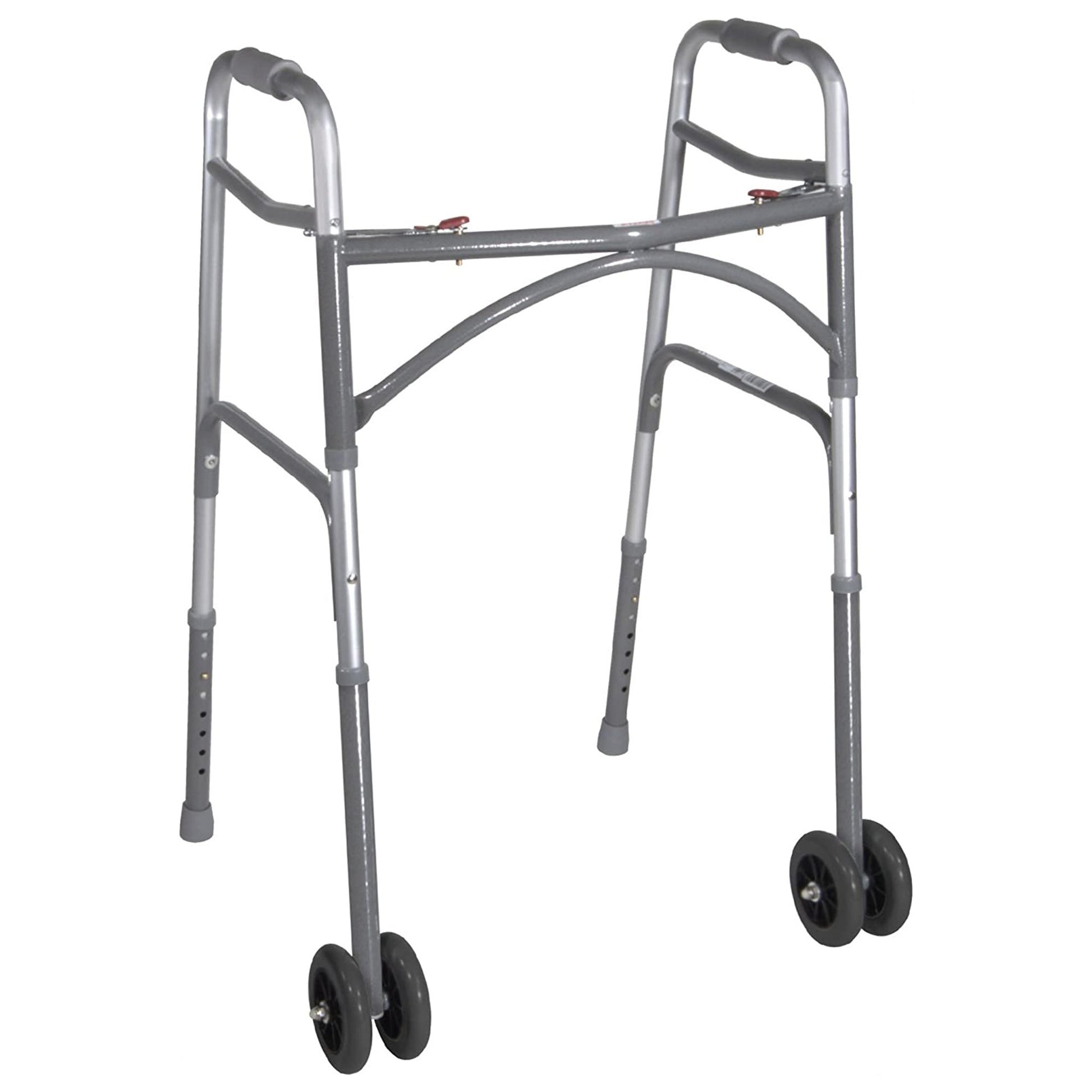 McKesson Bariatric Folding Walker with Wheels 