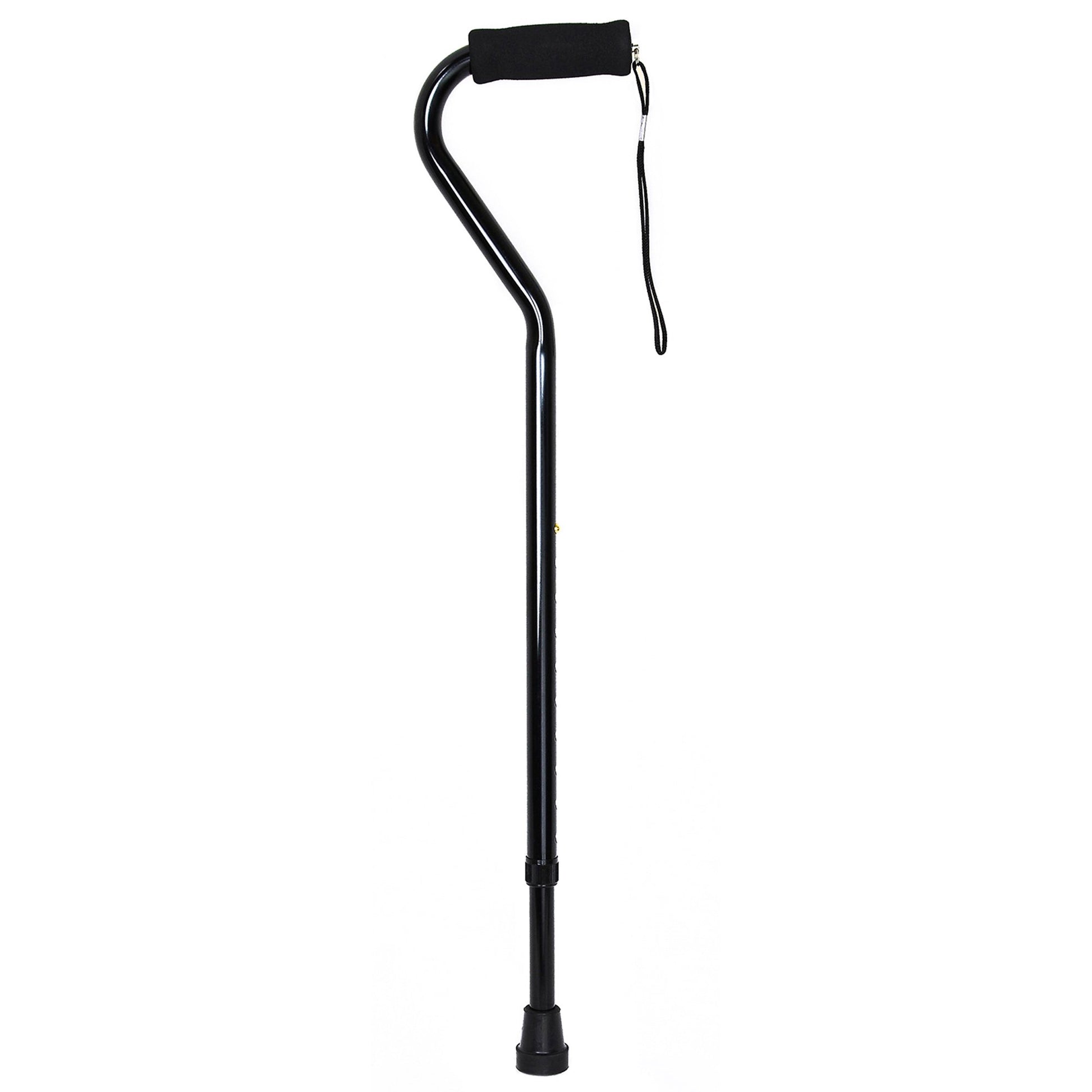 McKesson Aluminum Offset Cane Black 