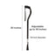 McKesson Aluminum Offset Cane Black 