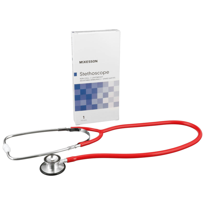 McKesson Classic Dual Head Stethoscope Red 