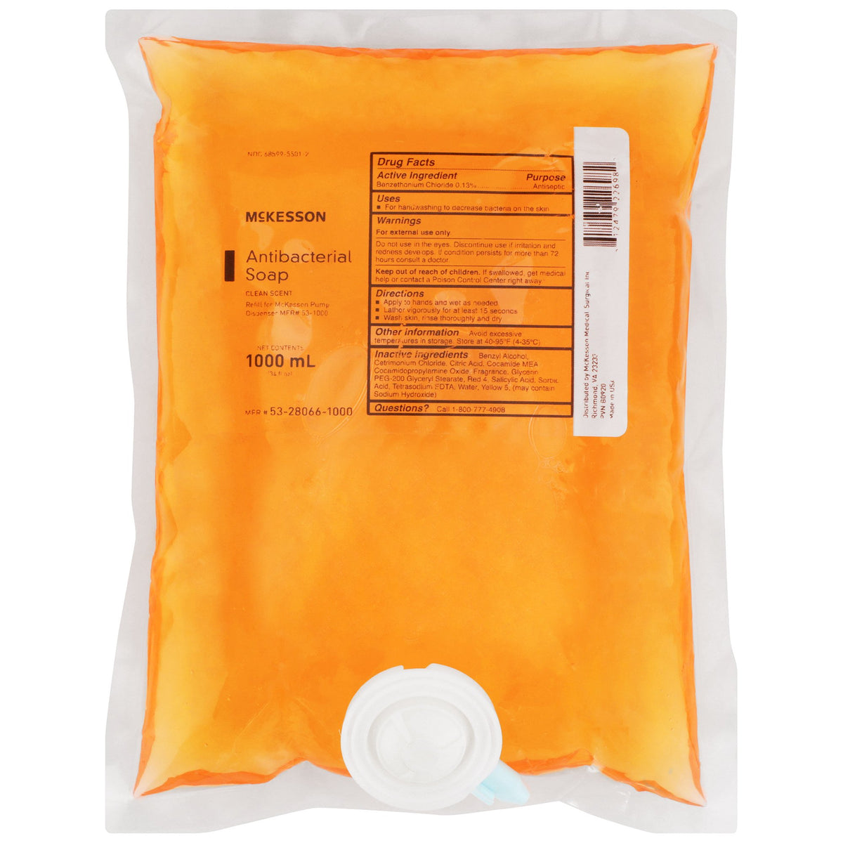 McKesson Clean Scent Antibacterial Soap 18 oz. Case of 12 