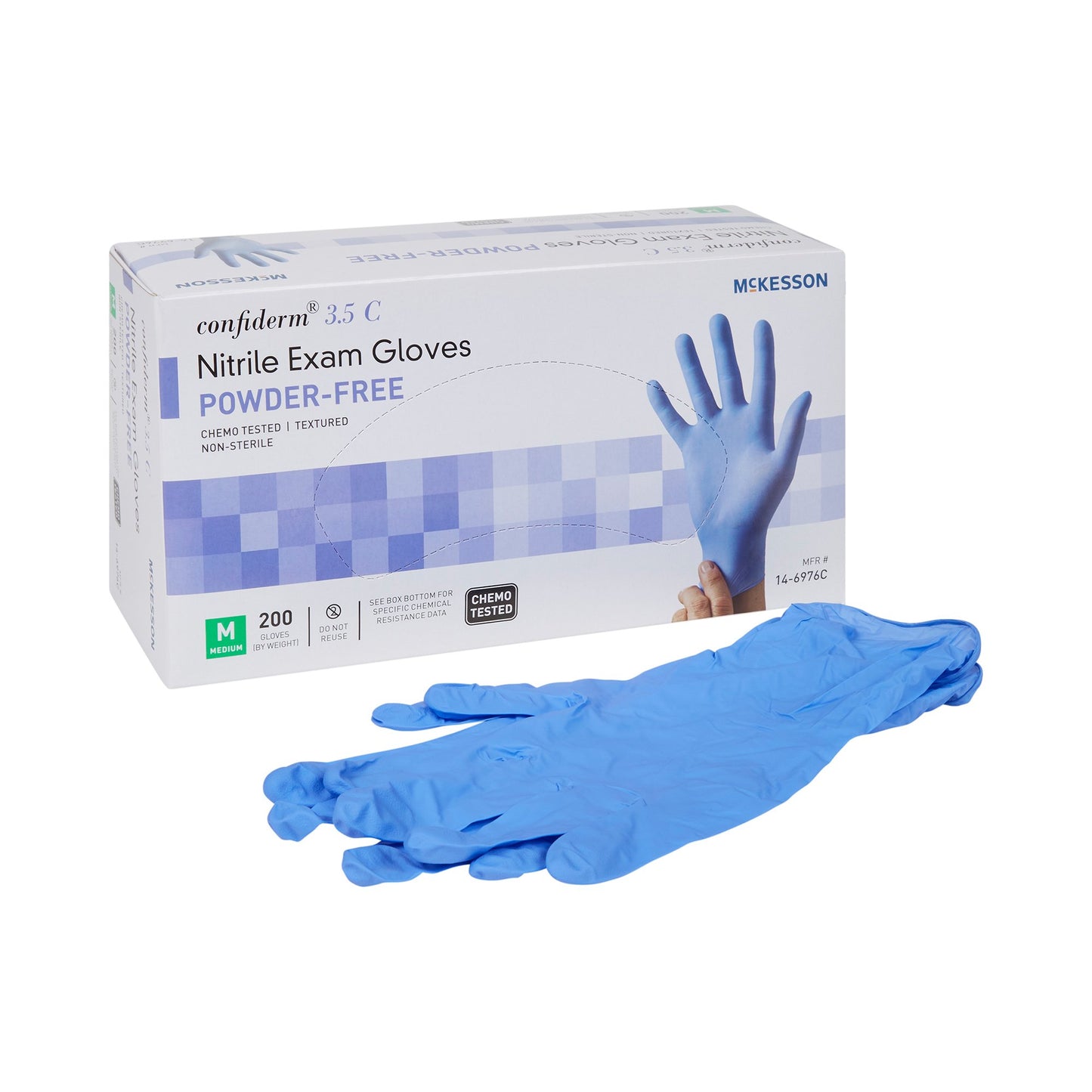 McKesson Confiderm® 3.5C Nitrile Exam Glove XS Box of 200 