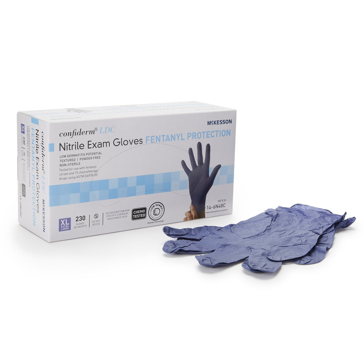 McKesson Confiderm® LDC Exam Glove M Box of 250 