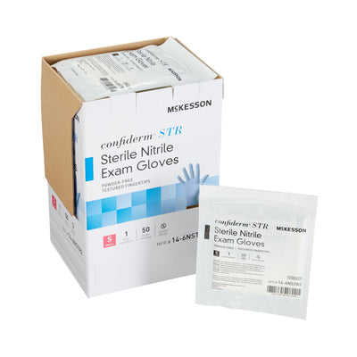 McKesson Confiderm® STR Nitrile Exam Glove S 1 Pair 