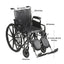 McKesson Dual Axle Wheelchair Swing-Away Footrest 