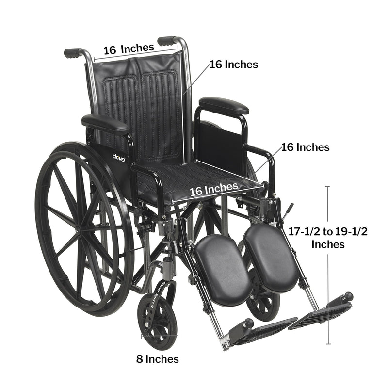McKesson Dual Axle Wheelchair Swing-Away Footrest 