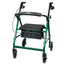 McKesson Folding Aluminum Four-Wheel Rollator Green 