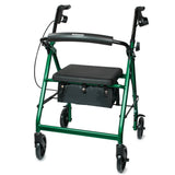 McKesson Folding Aluminum Four-Wheel Rollator Green 