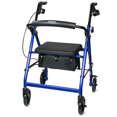 McKesson Folding Aluminum Four-Wheel Rollator Green 