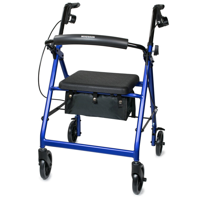 McKesson Folding Aluminum Four-Wheel Rollator Green 