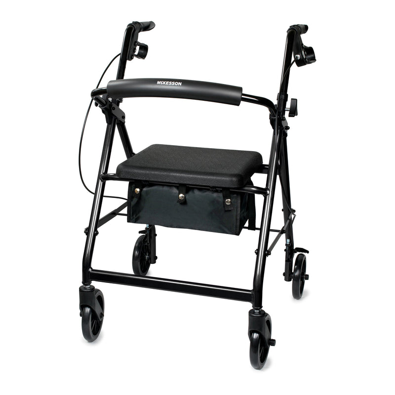 McKesson Folding Aluminum Four-Wheel Rollator Green 