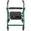 McKesson Folding Aluminum Four-Wheel Rollator Green 