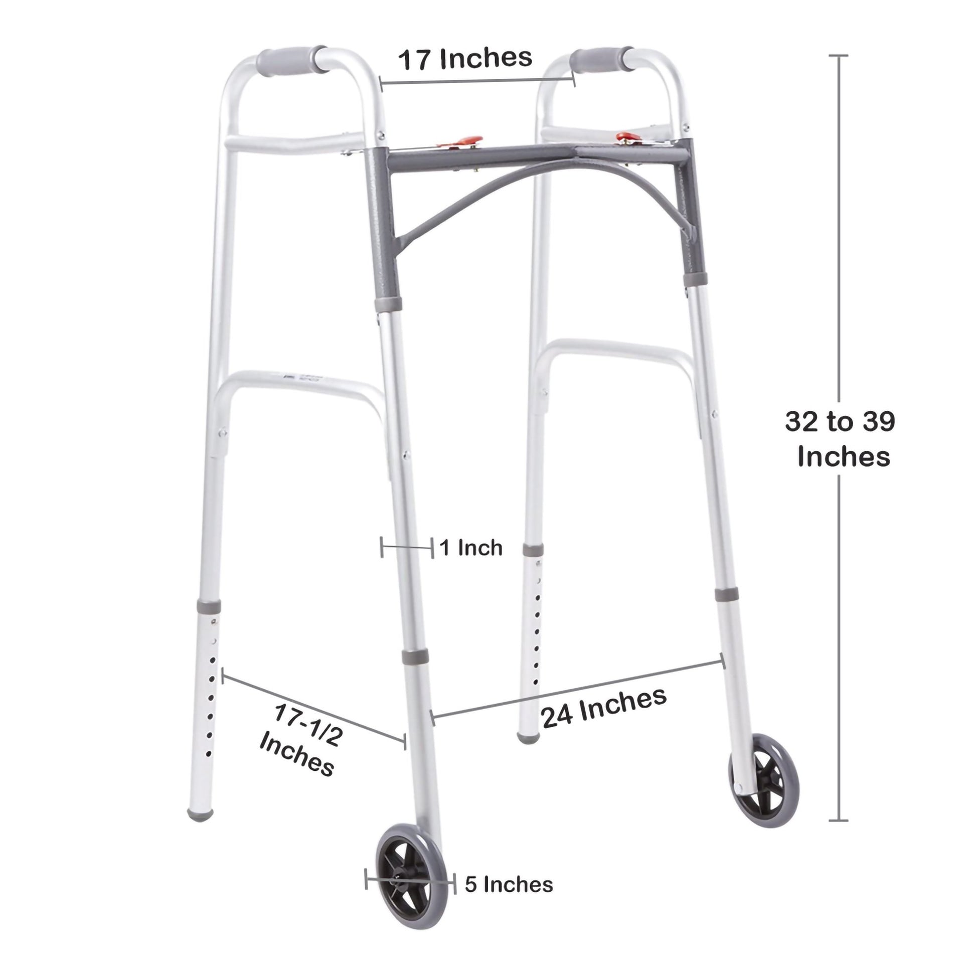 McKesson Folding Aluminum Walker 