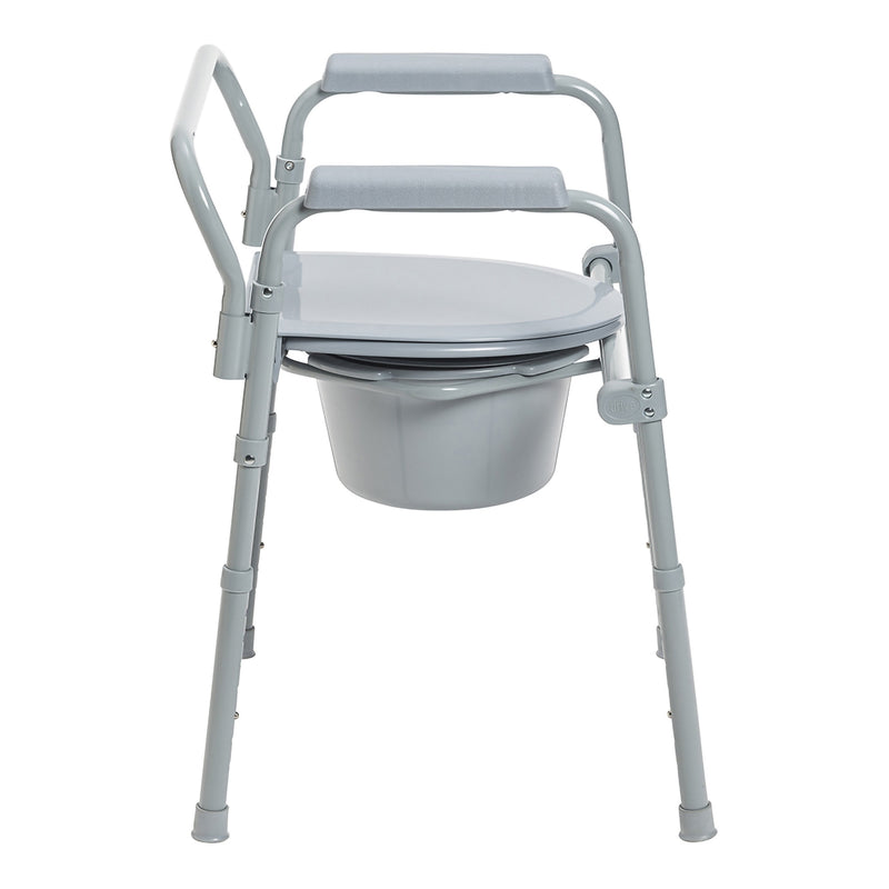 McKesson Folding Steel-Frame Commode 