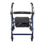 McKesson Four-Wheel Rollator - Aluminum Frame Blue 