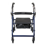 McKesson Four-Wheel Rollator - Aluminum Frame Blue 
