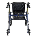 McKesson Four-Wheel Rollator - Aluminum Frame Blue 