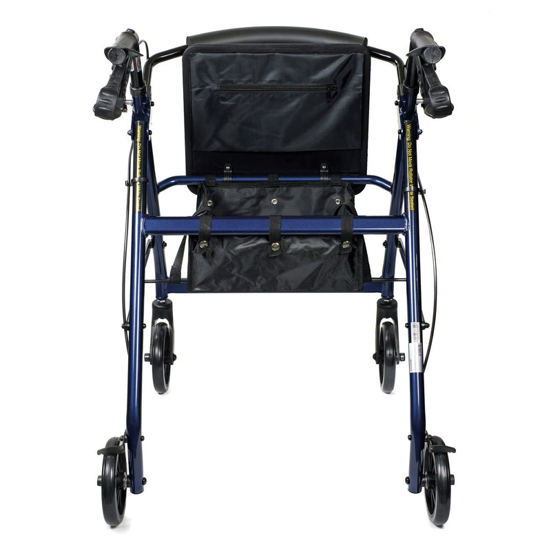 McKesson Four-Wheel Rollator - Aluminum Frame Blue 