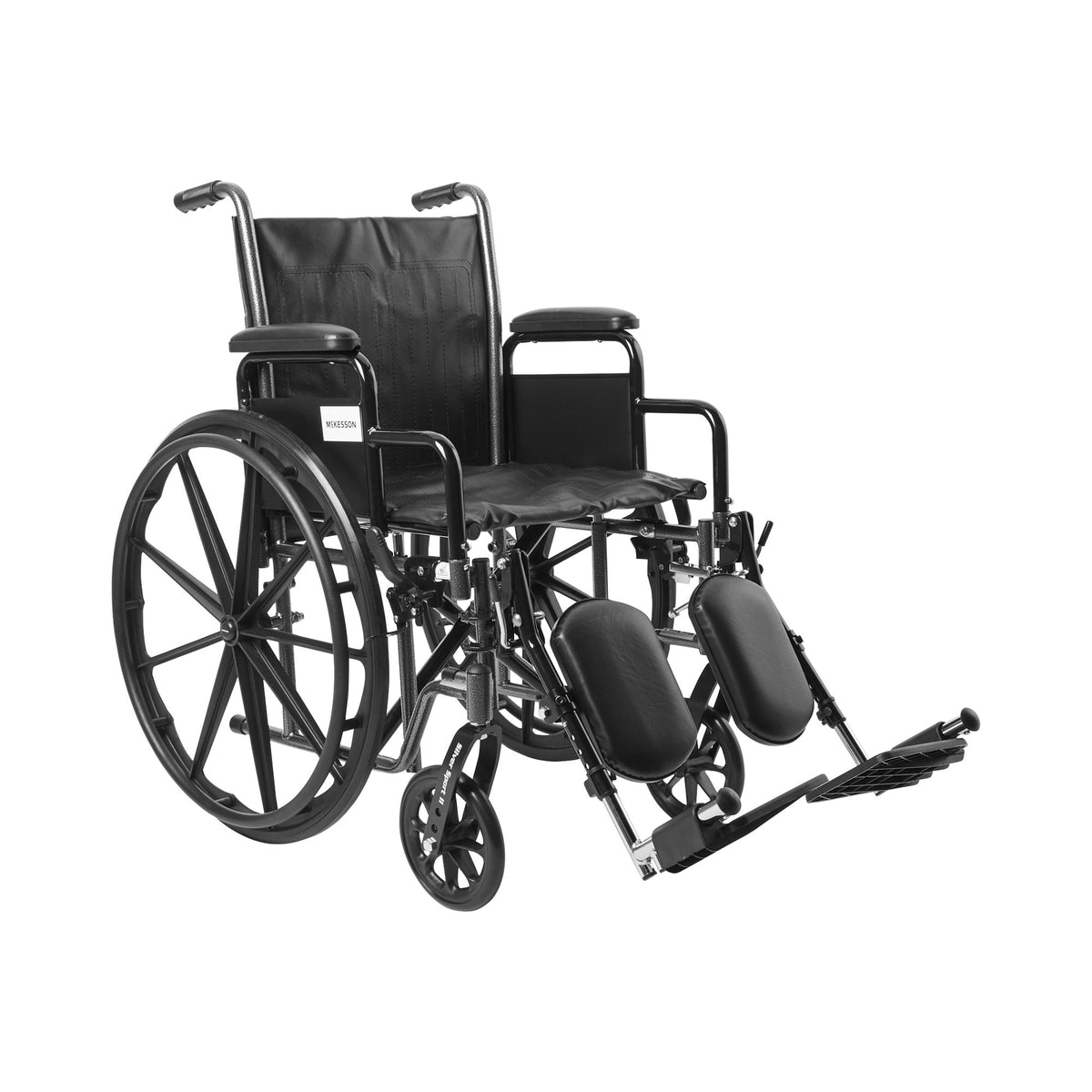 McKesson Heavy Duty Wheelchair Desk Length Arm Swing-Away Elevating Legrest 