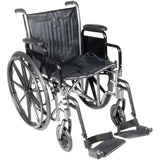 McKesson Heavy Duty Wheelchair Desk Length Arm Swing-Away Elevating Legrest 