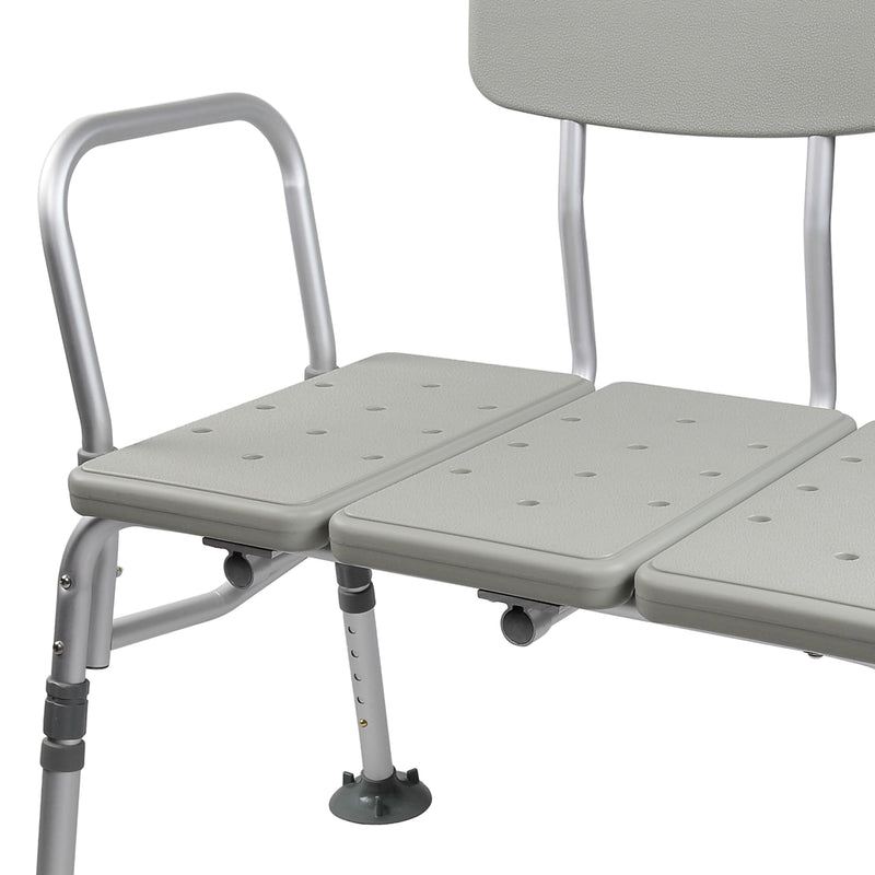 McKesson Knocked Down Bariatric Bath Transfer Bench 500 lbs. 18-1/4" to 23-1/4" 