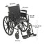 McKesson Manual Lightweight Wheelchair 