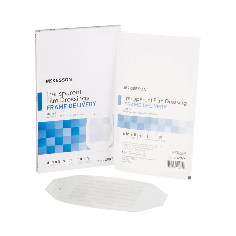 McKesson Octagonal Sterile Dressing with Frame-Style Delivery 2-3/8" x 2-3/4" 1 Each 