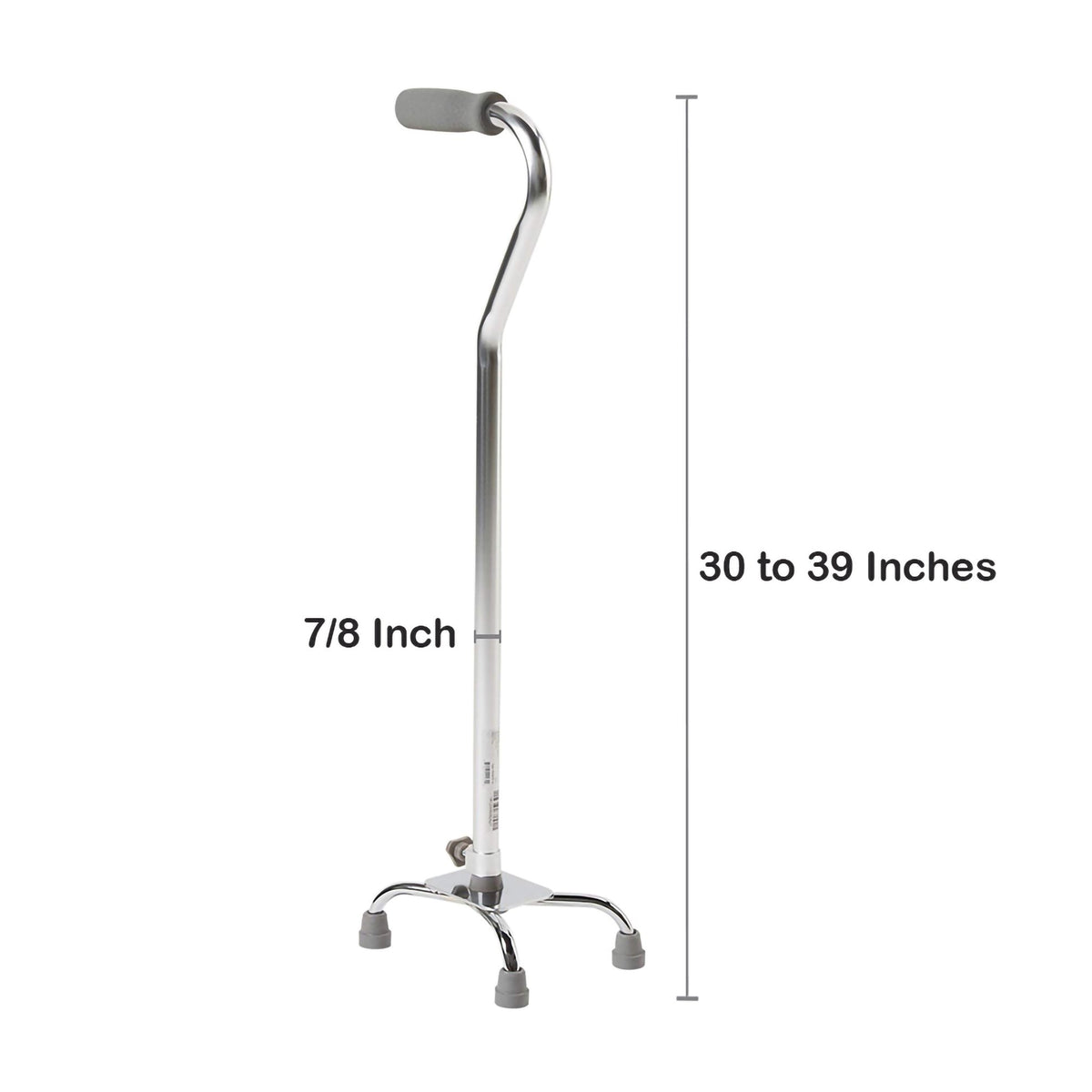 McKesson Offset Quad Cane Chrome 1 Each 