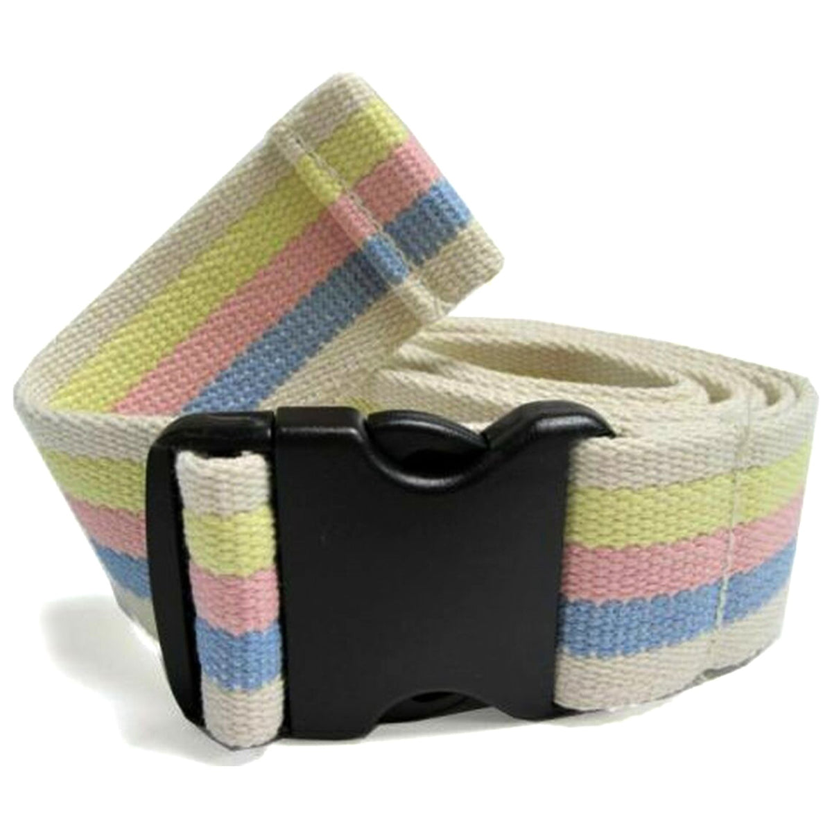 McKesson Pastel Stripe Gait Belt Metal Buckle 1 Each 