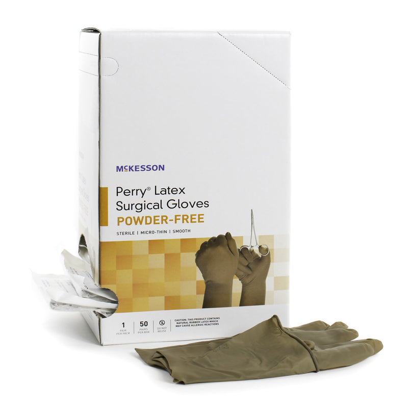 McKesson Perry® Latex Surgical Glove 5.5 Box of 50 