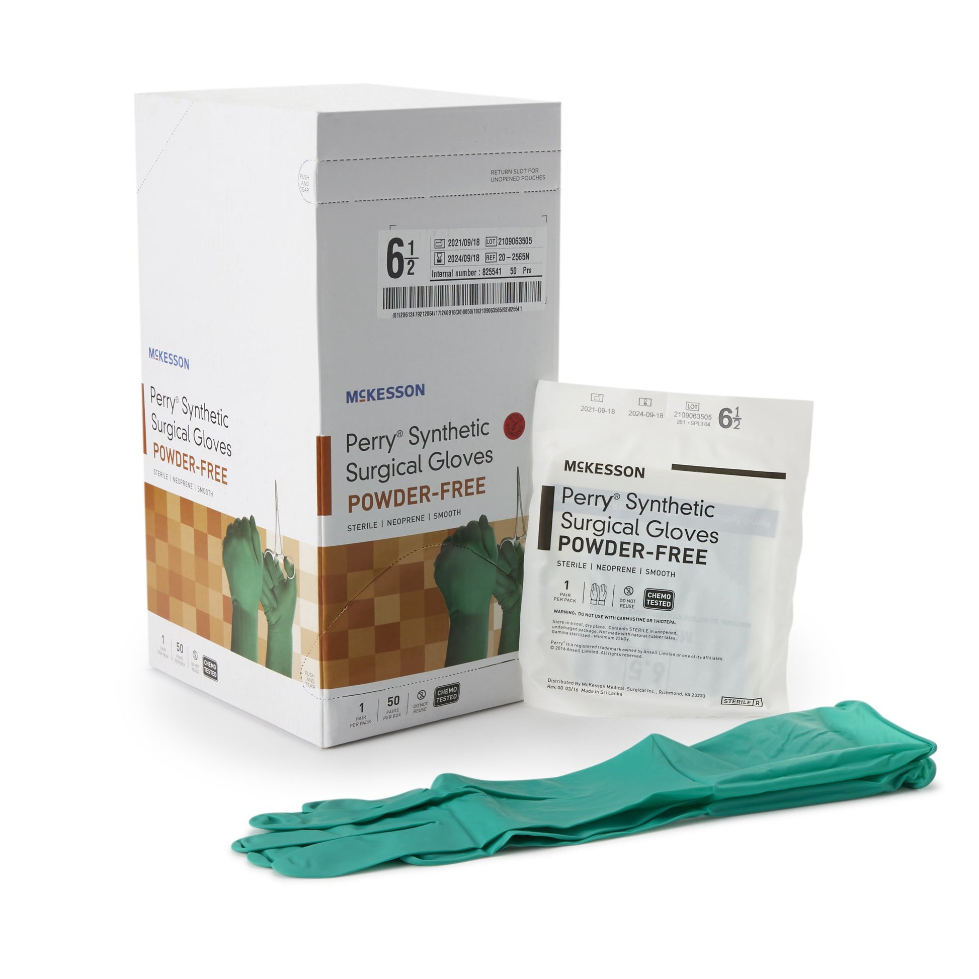 McKesson Perry® Performance Plus Polychloroprene Surgical Glove 5.5 1 Pair 