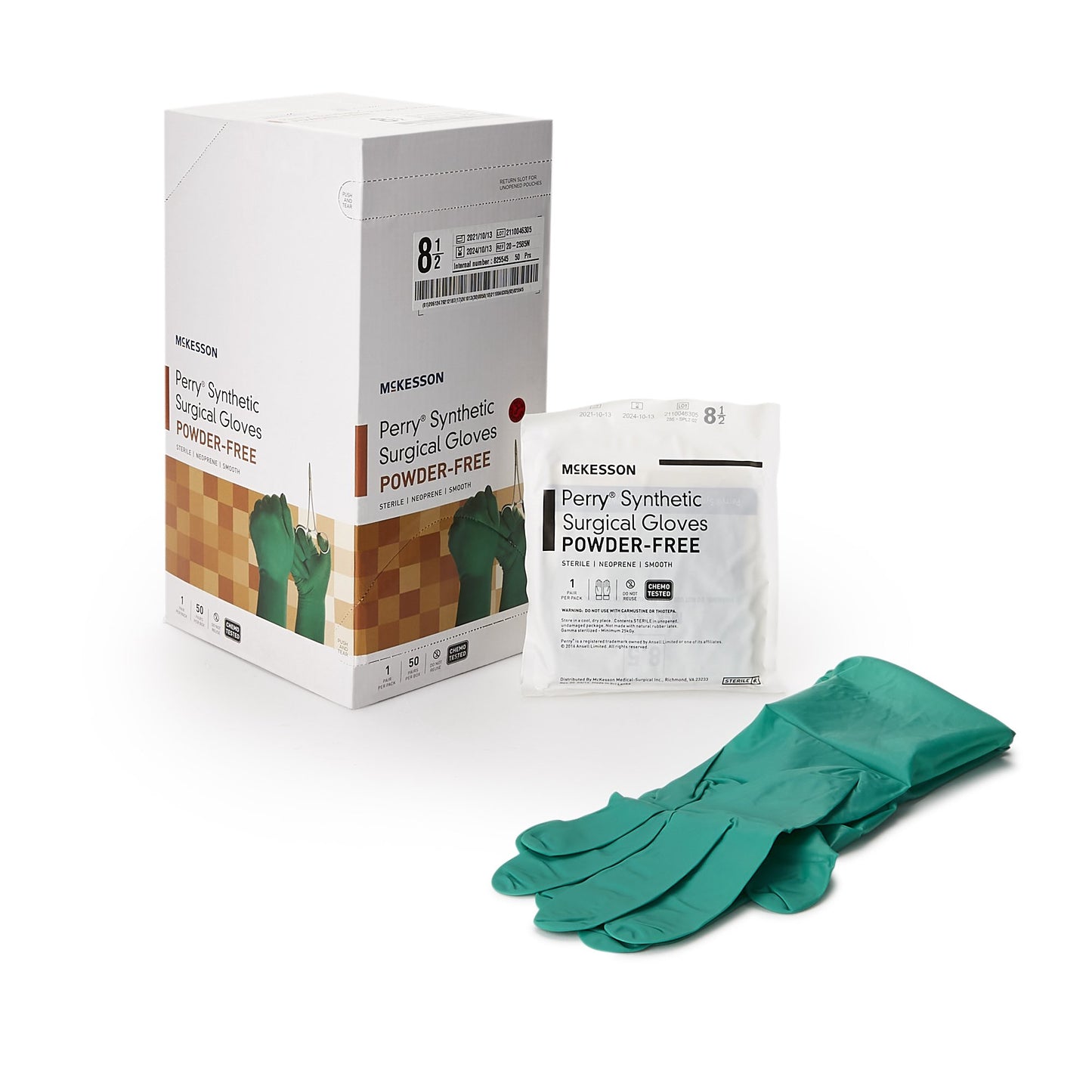 McKesson Perry® Performance Plus Polychloroprene Surgical Glove 5.5 1 Pair 