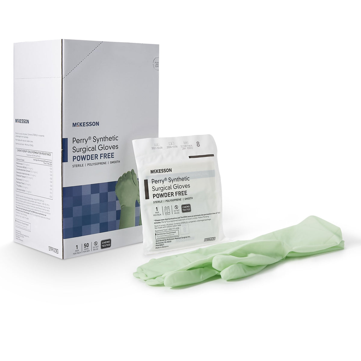 McKesson Perry® Performance Plus Polyisoprene Surgical Glove 5.5 Box of 50 