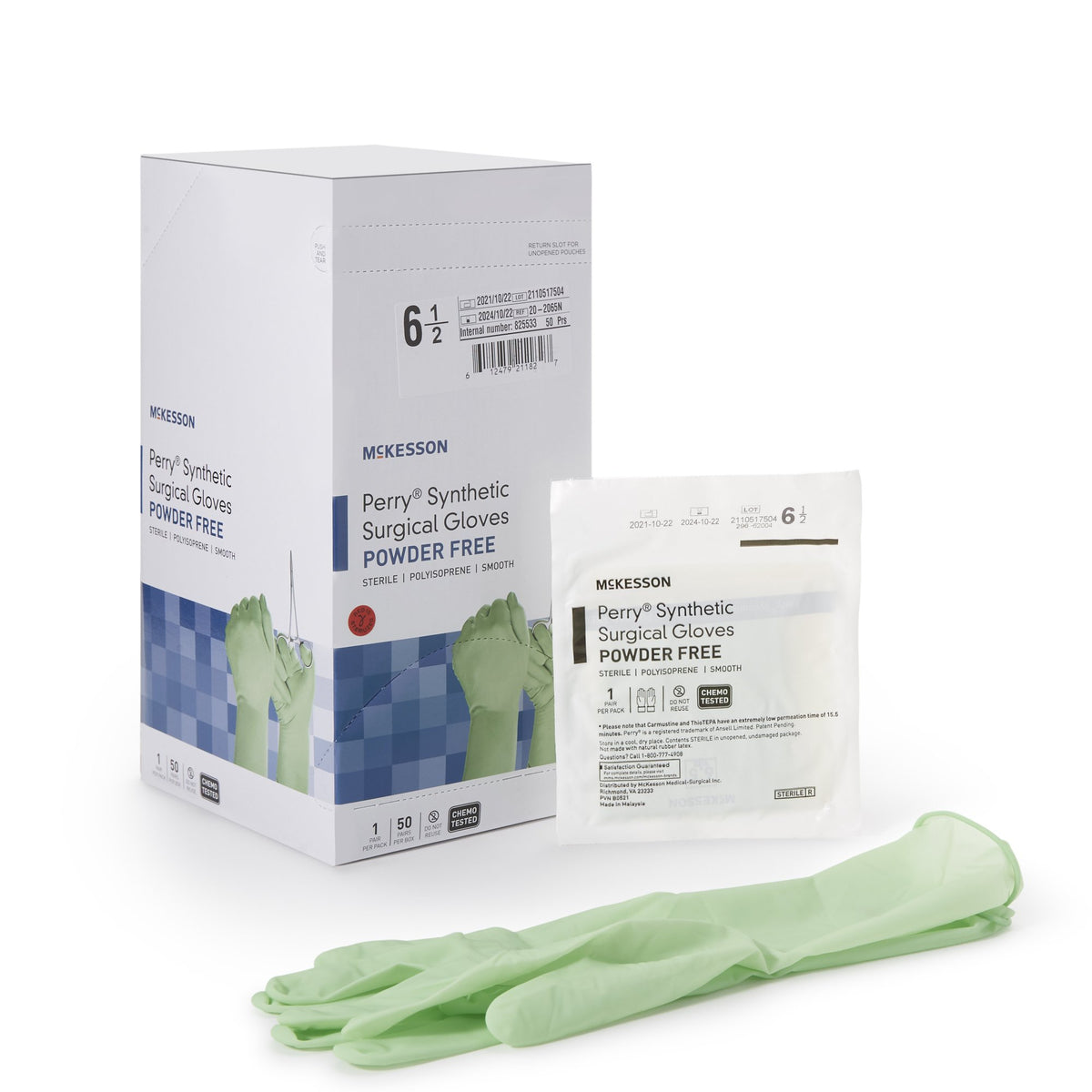 McKesson Perry® Performance Plus Polyisoprene Surgical Glove 5.5 Box of 50 
