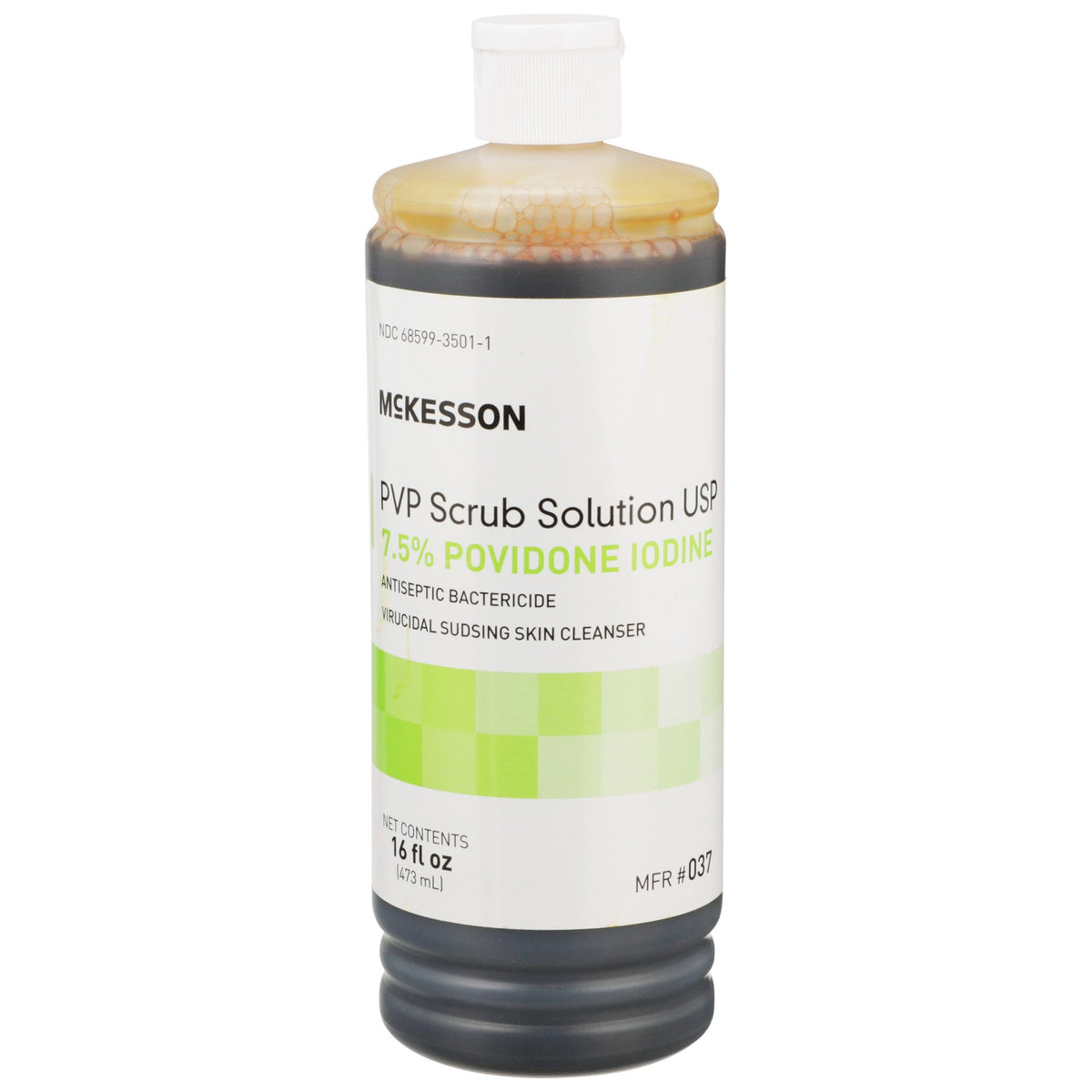 McKesson Povidone Iodine (PVP) Scrub - 7.5% Antiseptic Cleanser. Case of 12 