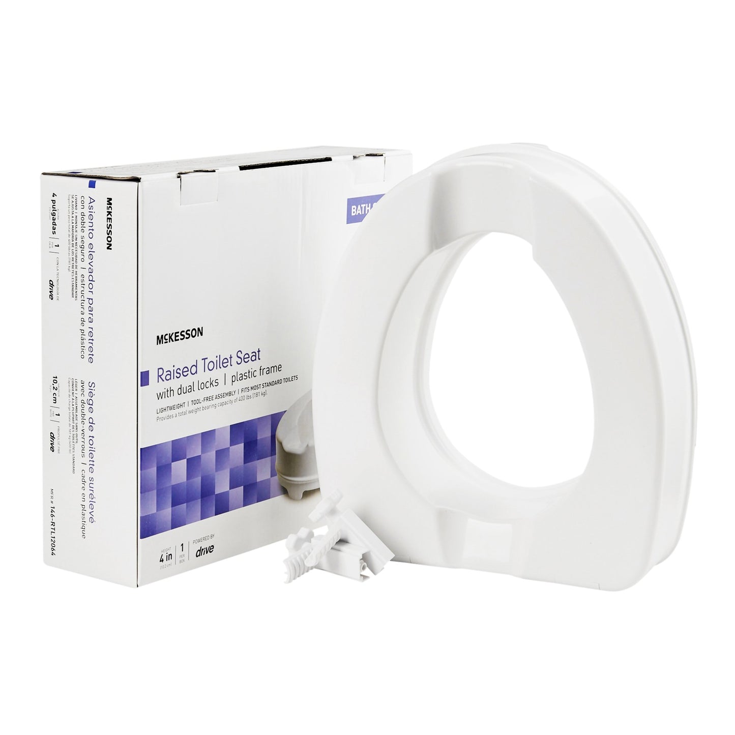 McKesson Raised Toilet Seat 5" 