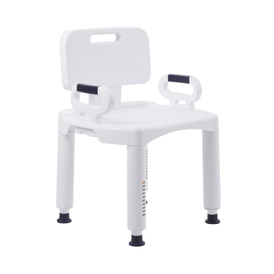 McKesson Removable Arm Rail Plastic Removable Back Bath Bench 