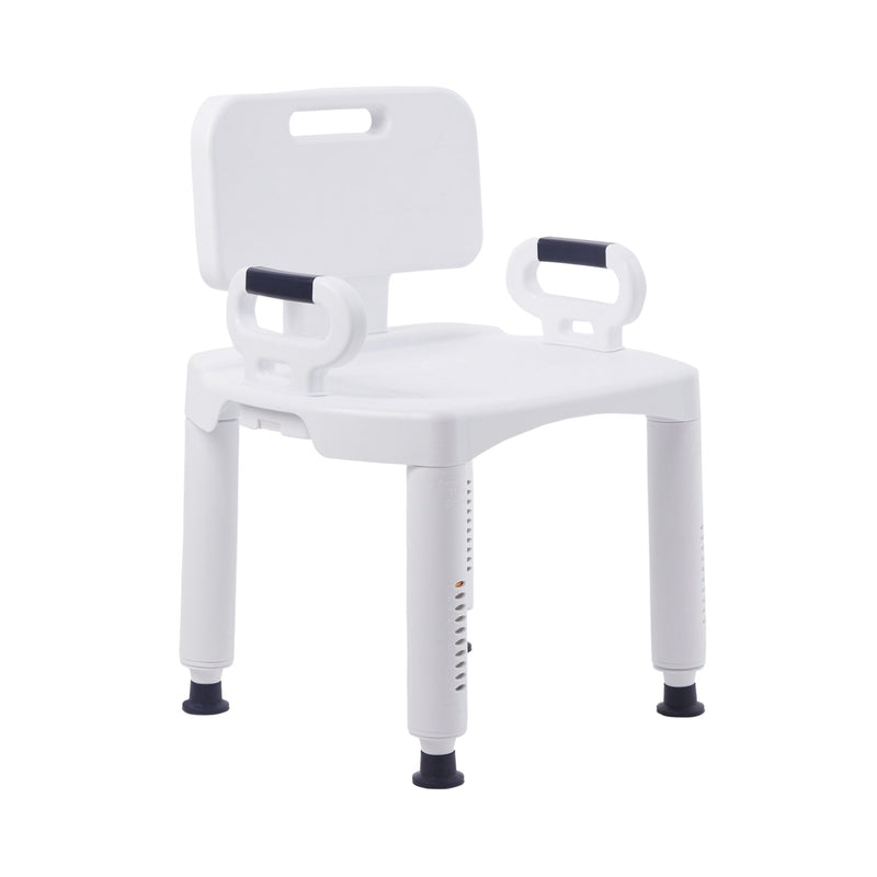 McKesson Removable Arm Rail Plastic Removable Back Bath Bench 