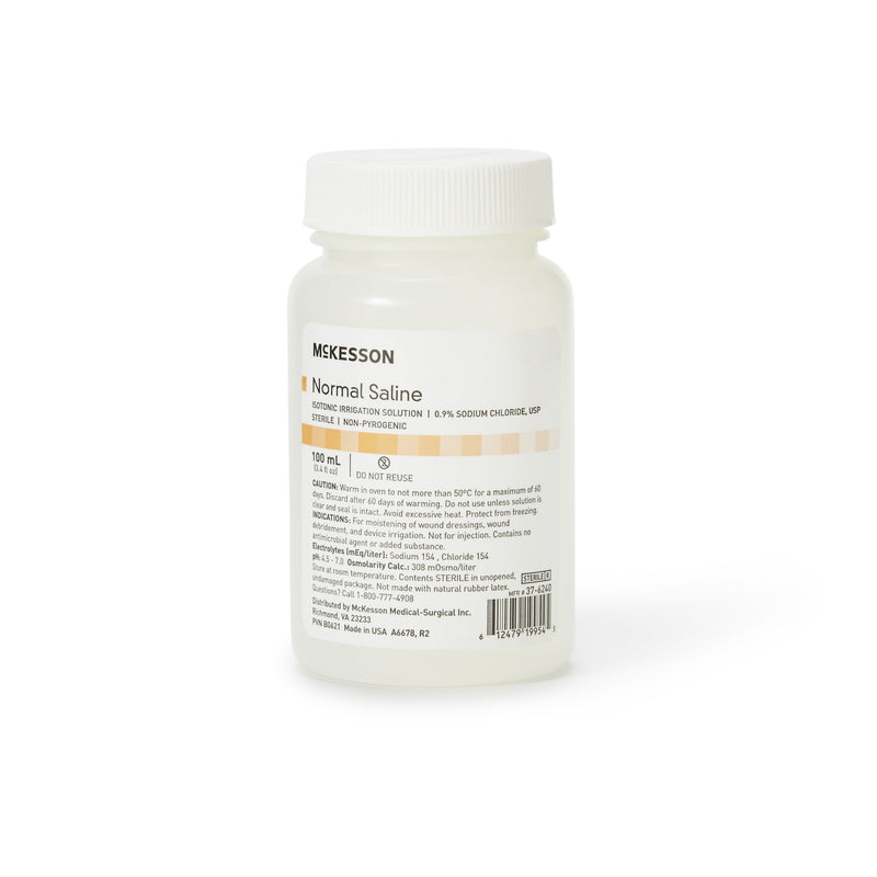 McKesson Saline Irrigation Solution 100 mL 1 Each 