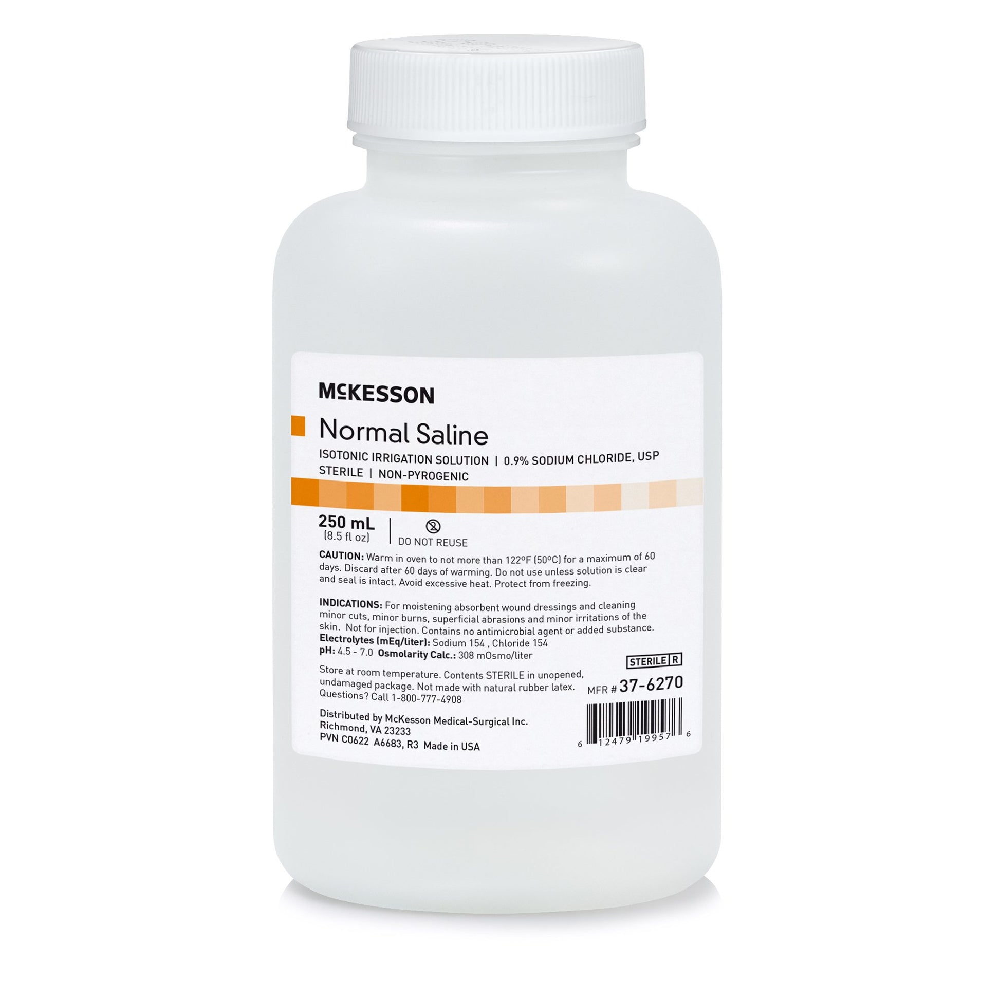 McKesson Saline Irrigation Solution 100 mL 1 Each 