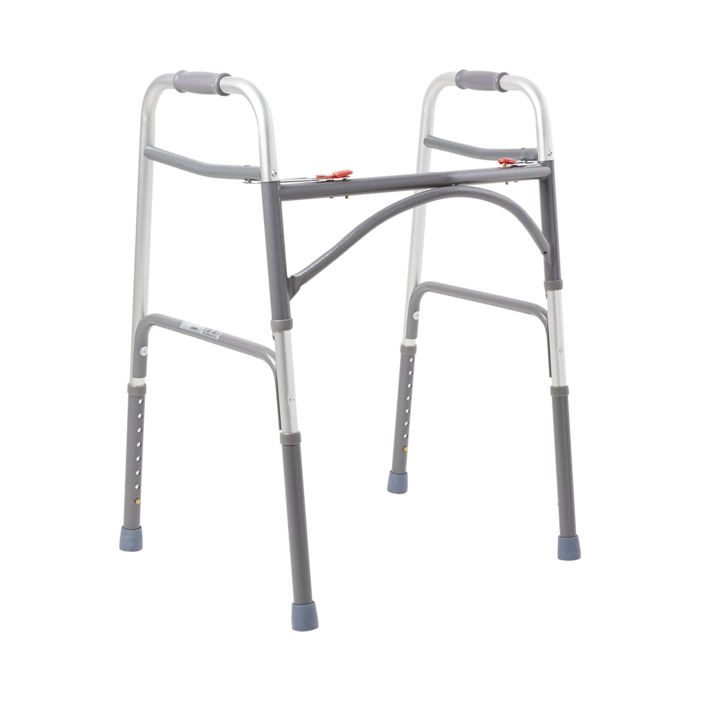 McKesson Steel Bariatric Folding Walker Silver 32.5" - 39" 1 Each