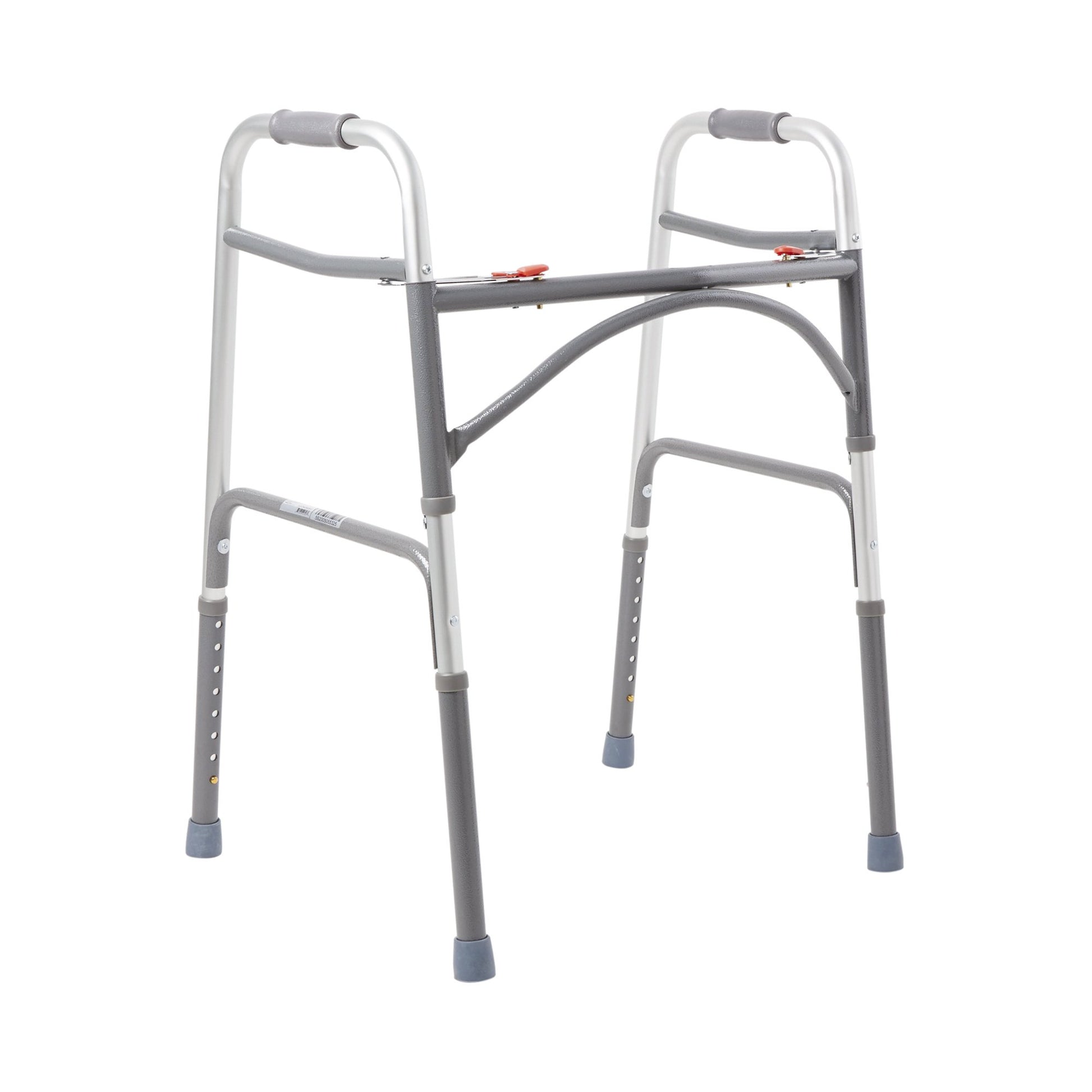 McKesson Steel Bariatric Folding Walker Silver 32.5" - 39" 1 Each