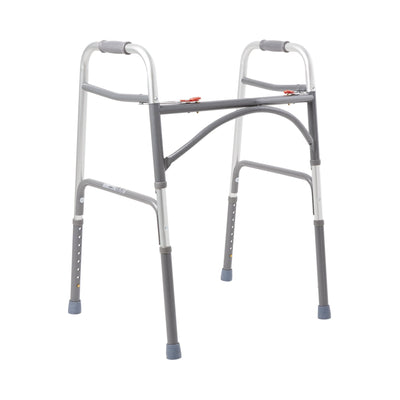 McKesson Steel Bariatric Folding Walker Silver 32.5" - 39" 1 Each