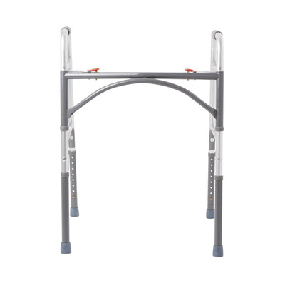 McKesson Steel Bariatric Folding Walker Silver 32.5" - 39" 1 Each